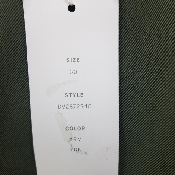 NWOT VINCE Army Green Stretch Twill Skinny Cargo Pants - Picture 13 of 13